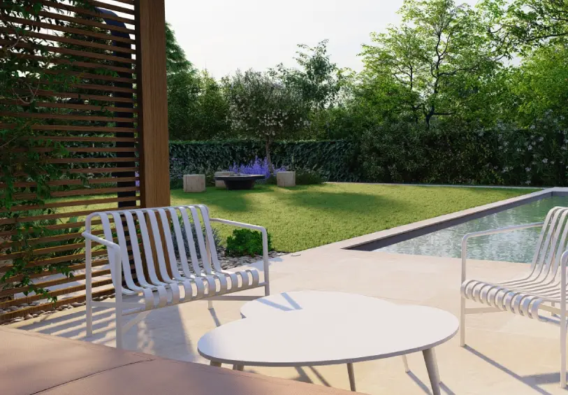 architecte paysagiste Grenoble St Ismier Crolles jardin piscine